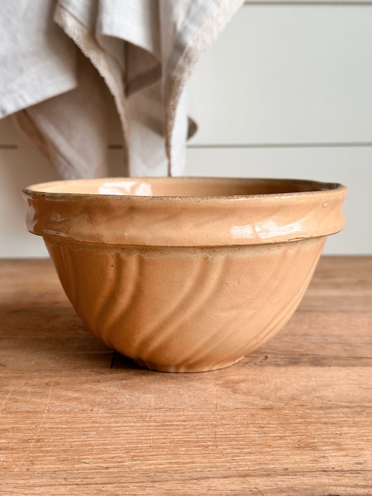 Vintage Advertising Stoneware Bowl
