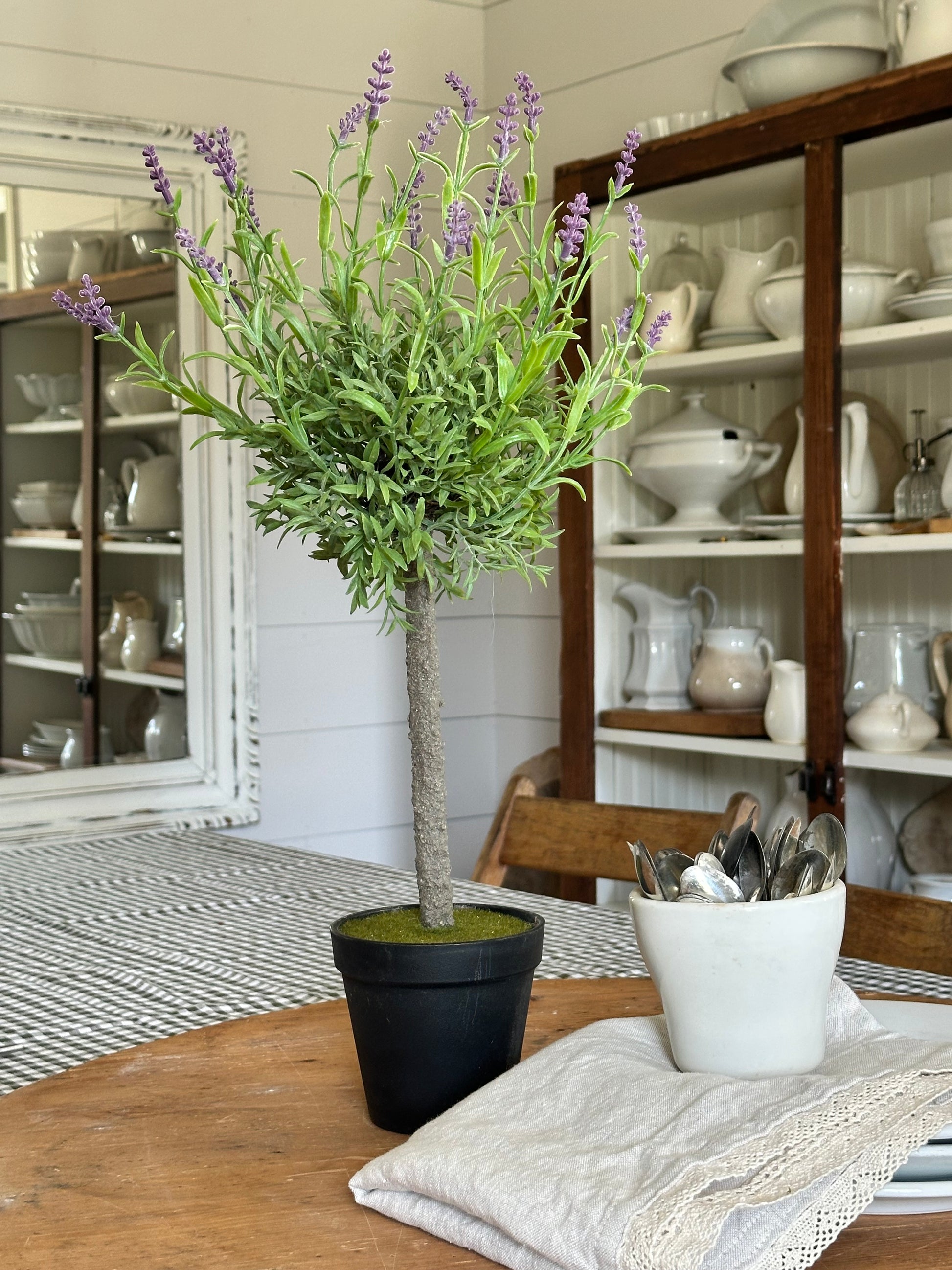 faux lavender plant Faux Lavender Topiary –