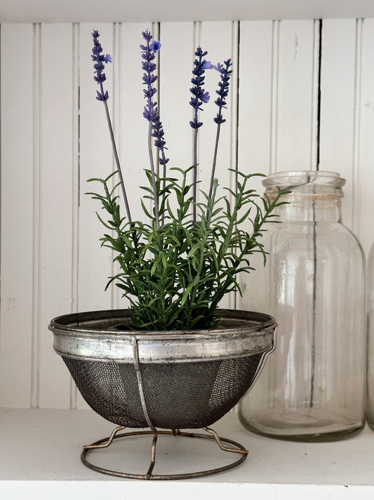 Vintage Metal & Mesh Strainer