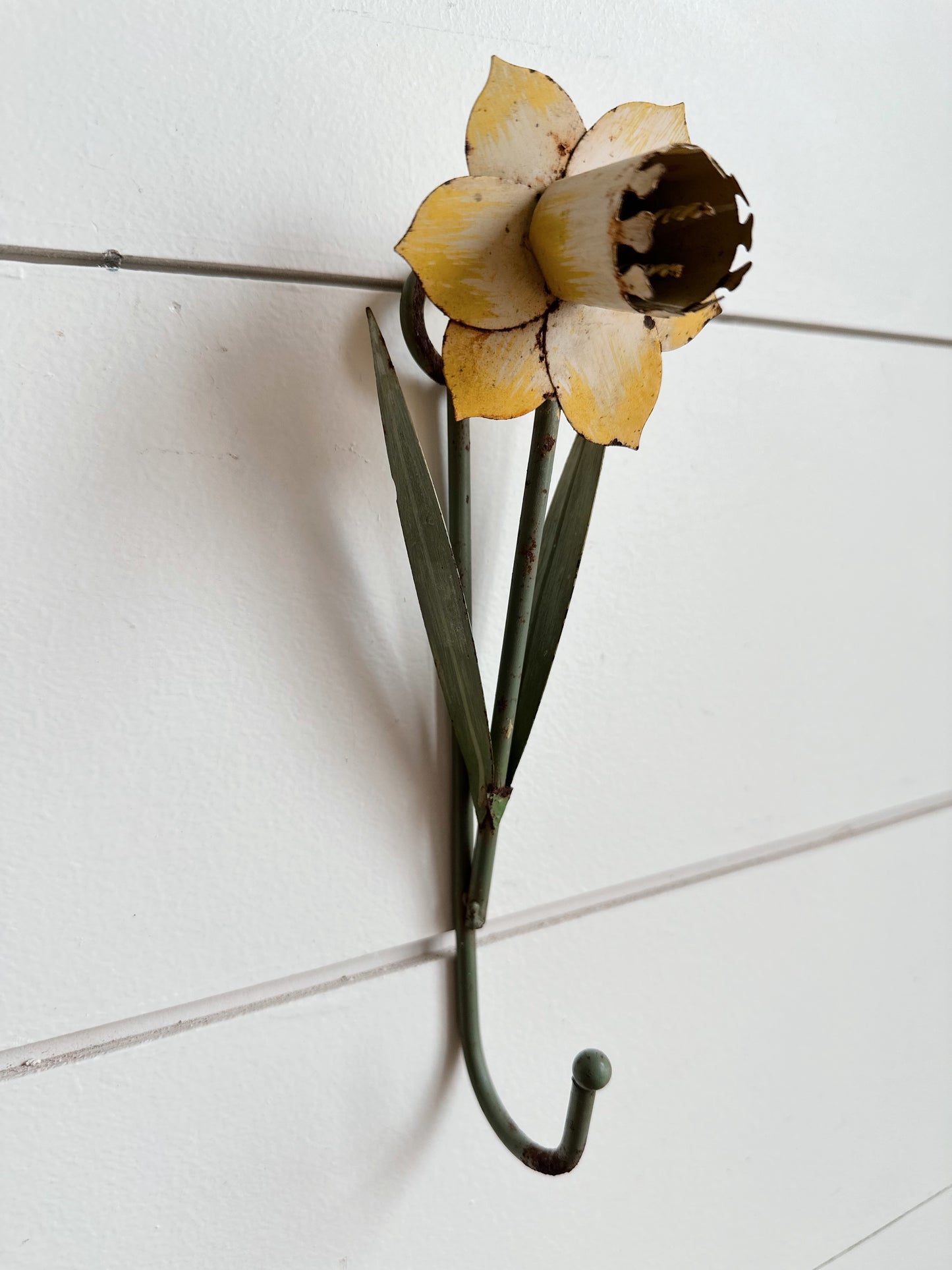 Found Chippy Daffodil Wall Hook