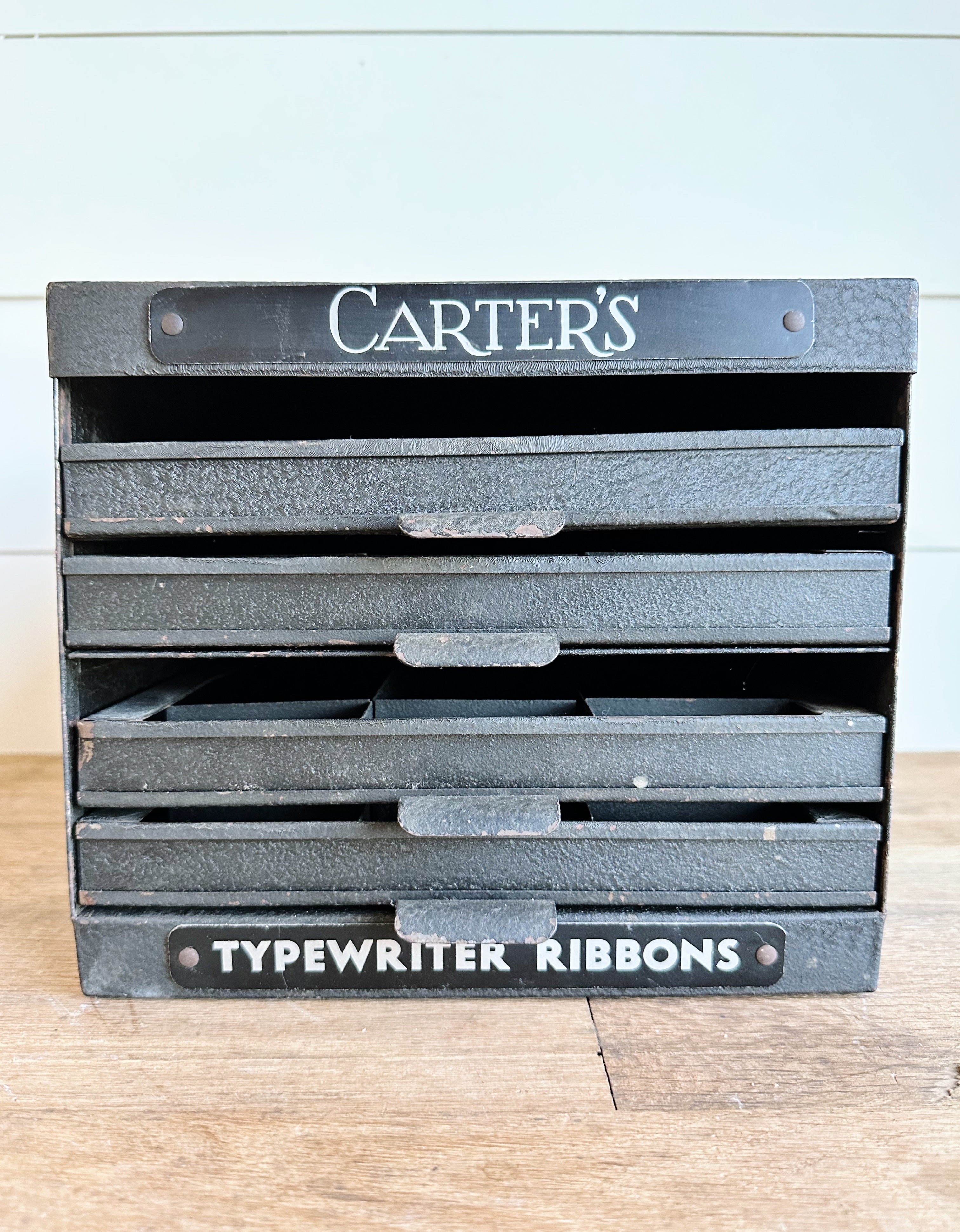 Vintage Carter’s Typewriter Ribbon Cabinet