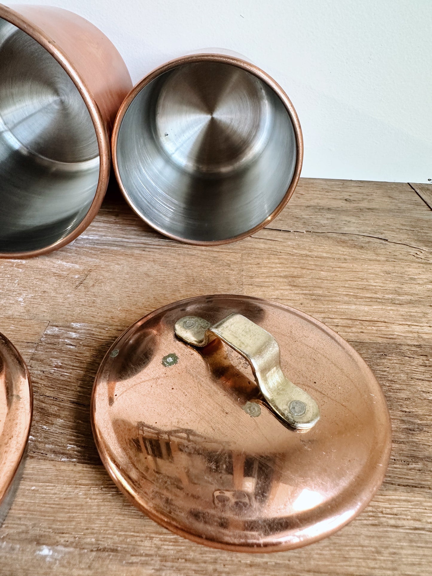 Vintage Copper Guild Nesting Canisters