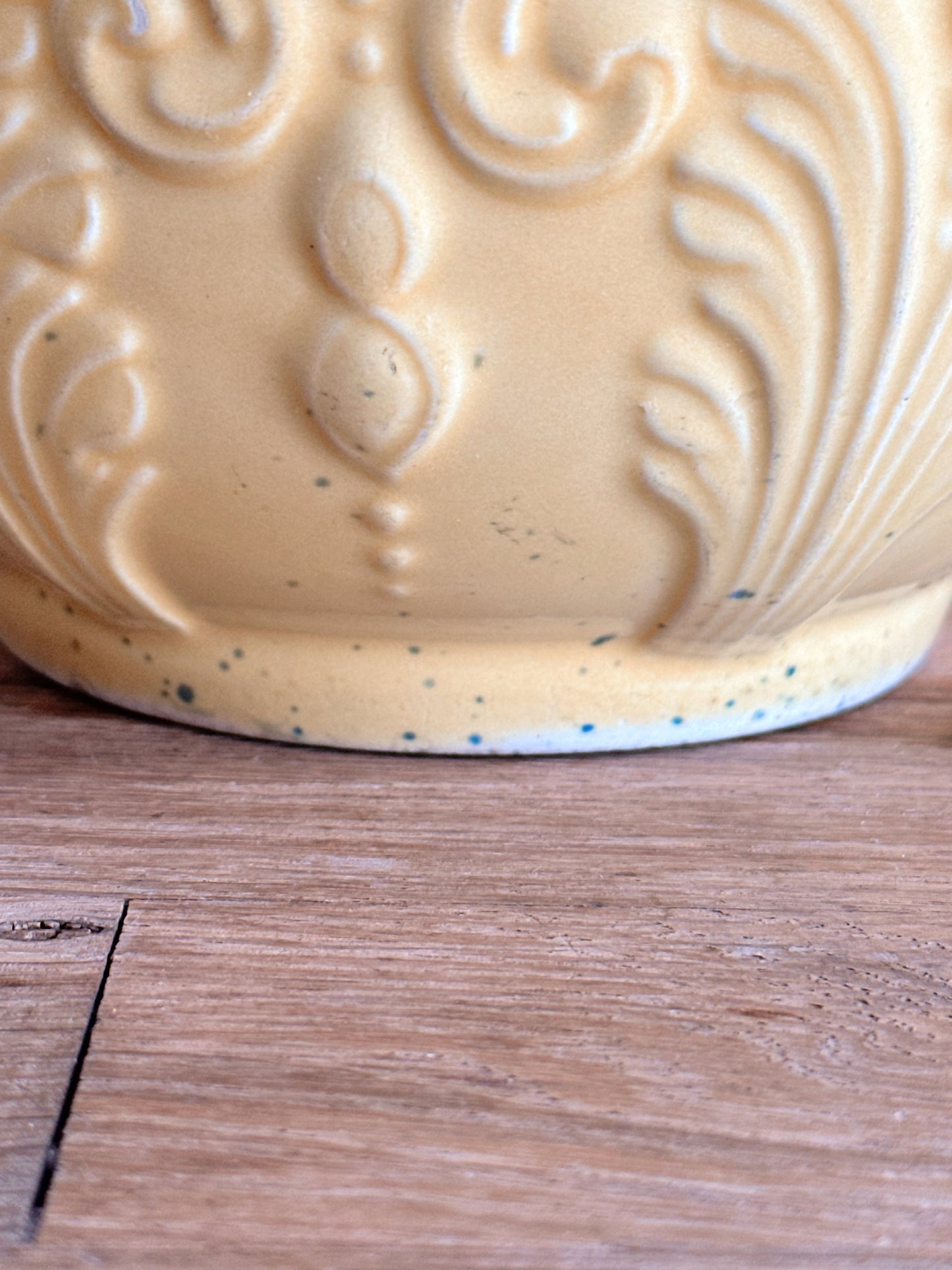 Vintage Yellow Stoneware Bowl