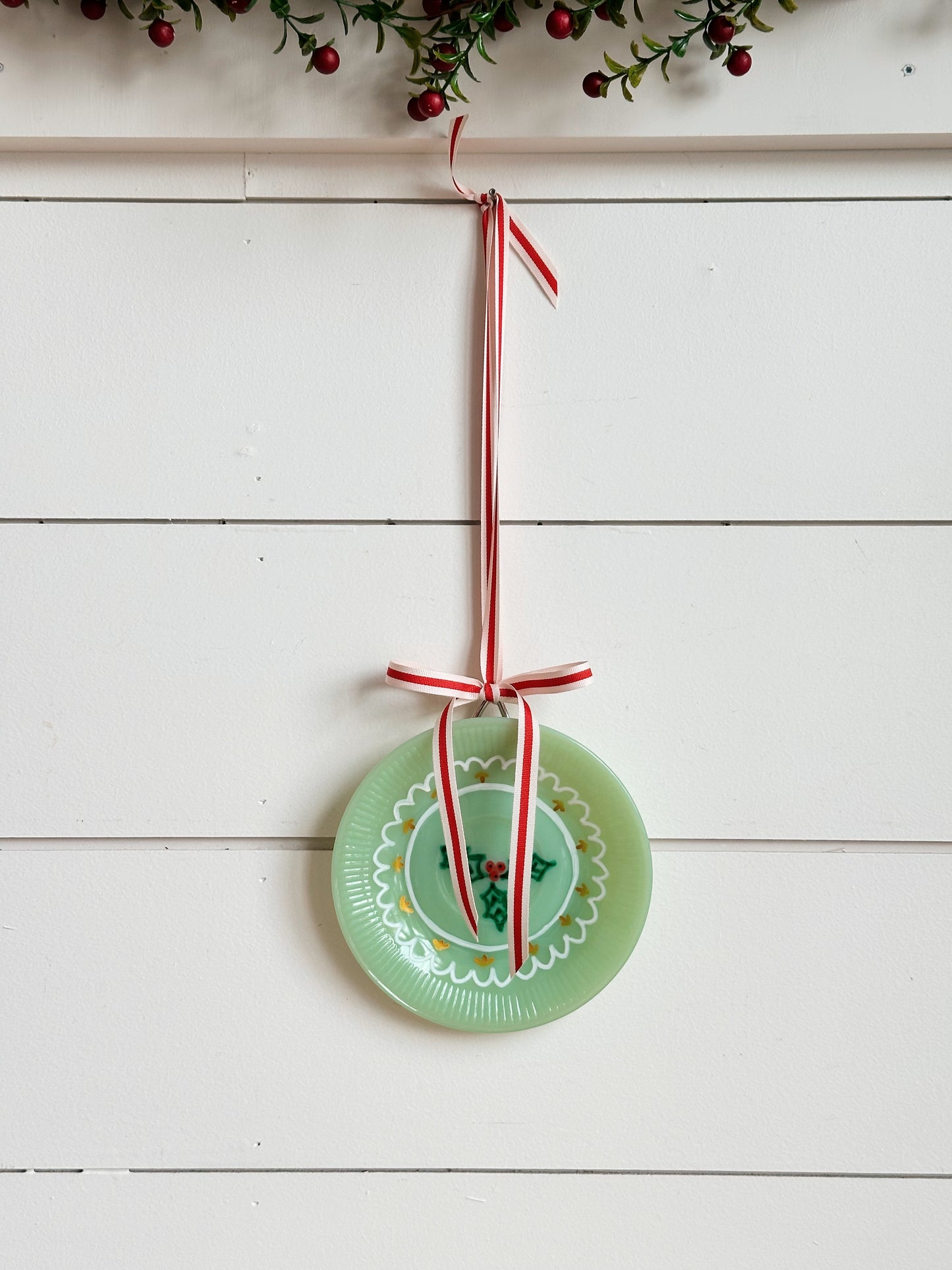 Hand Painted Vintage Jadeite