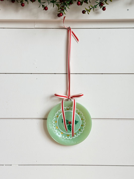 Hand Painted Vintage Jadeite