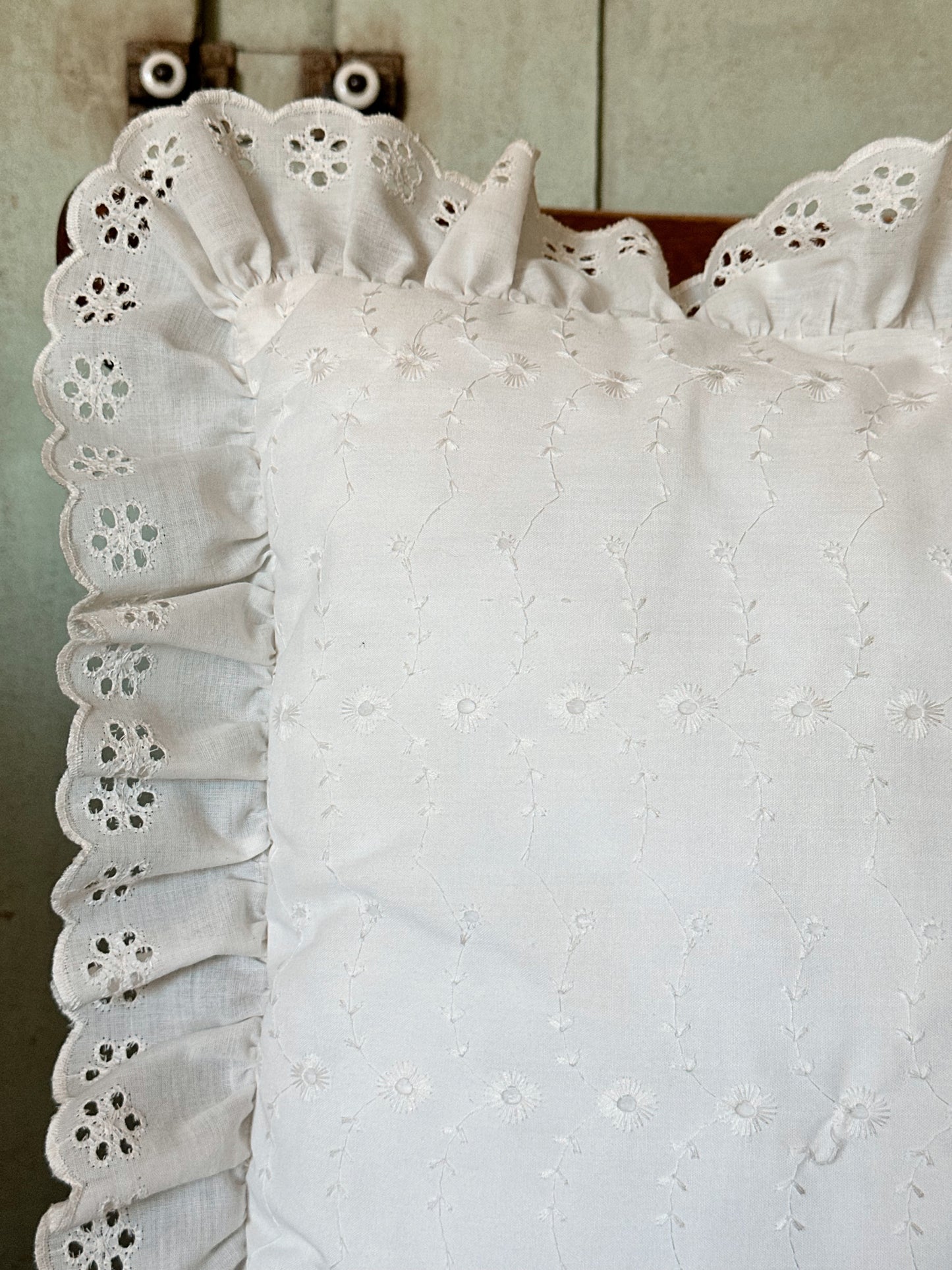 Vintage Eyelet Pillow