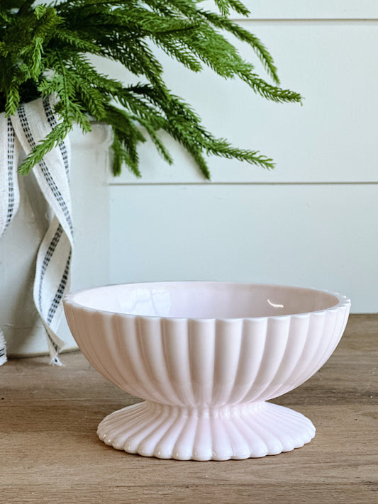 You Choose the Scent - Pink Milkglass Vintage Vessel Candle