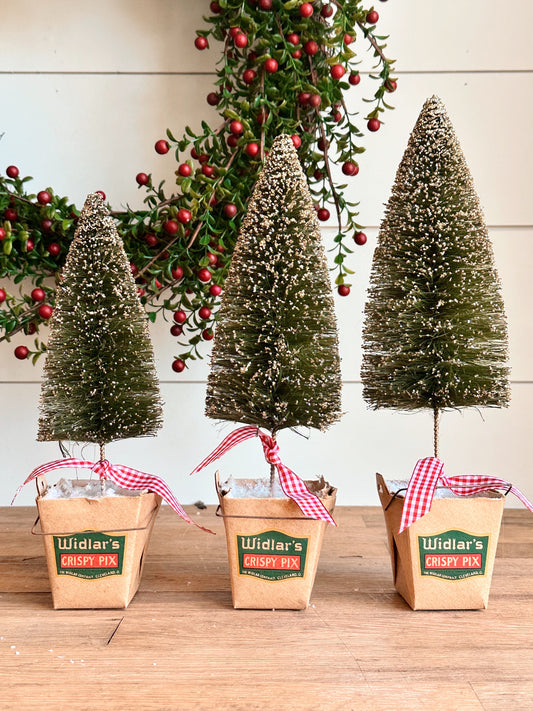 Antique Widlar’s Crispy Pix Bottle Brush Trees (Buy 1 & Save $5 on Up to 2 More)