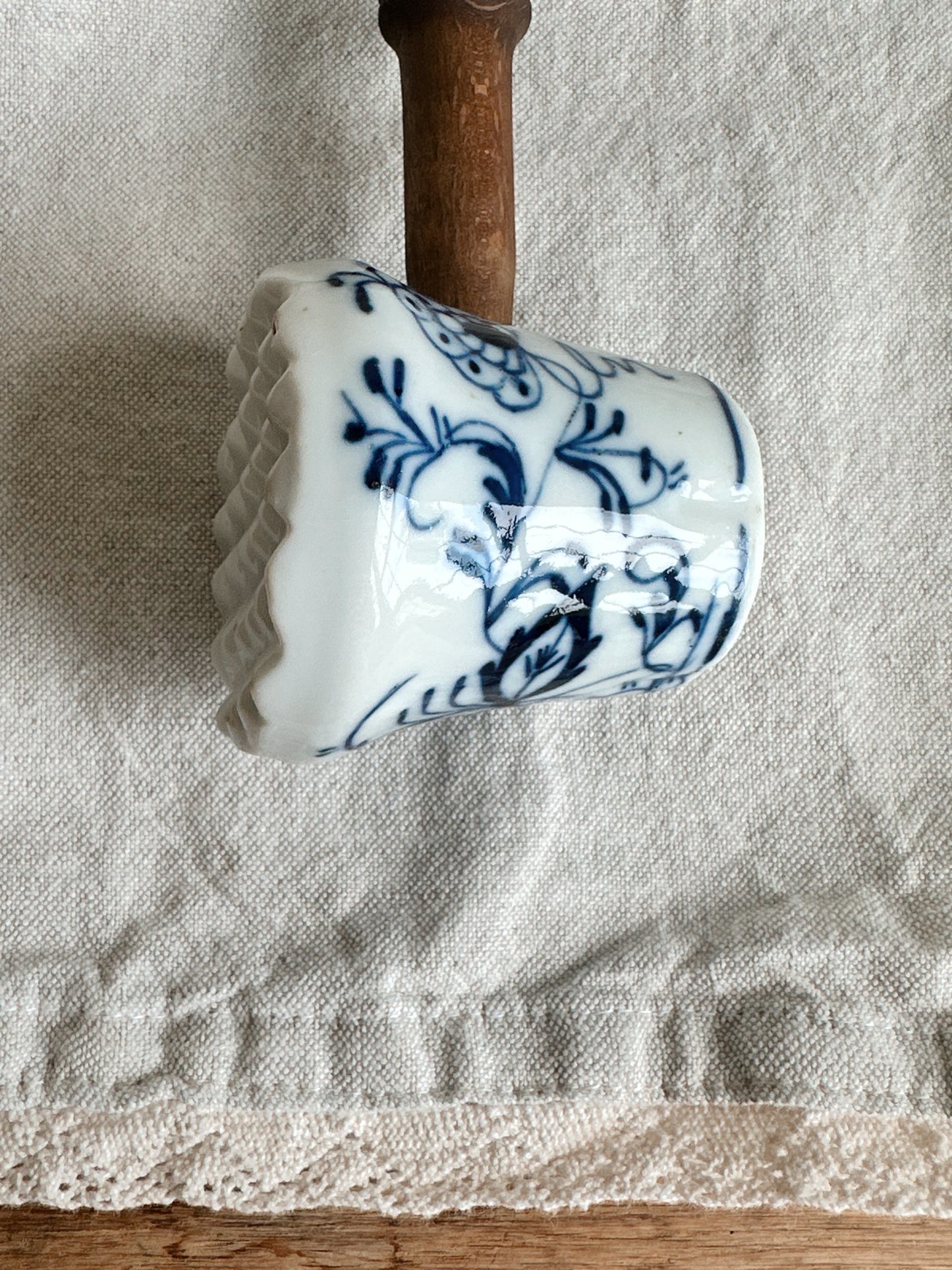 Antique English Onion Ware Meat Tenderizer