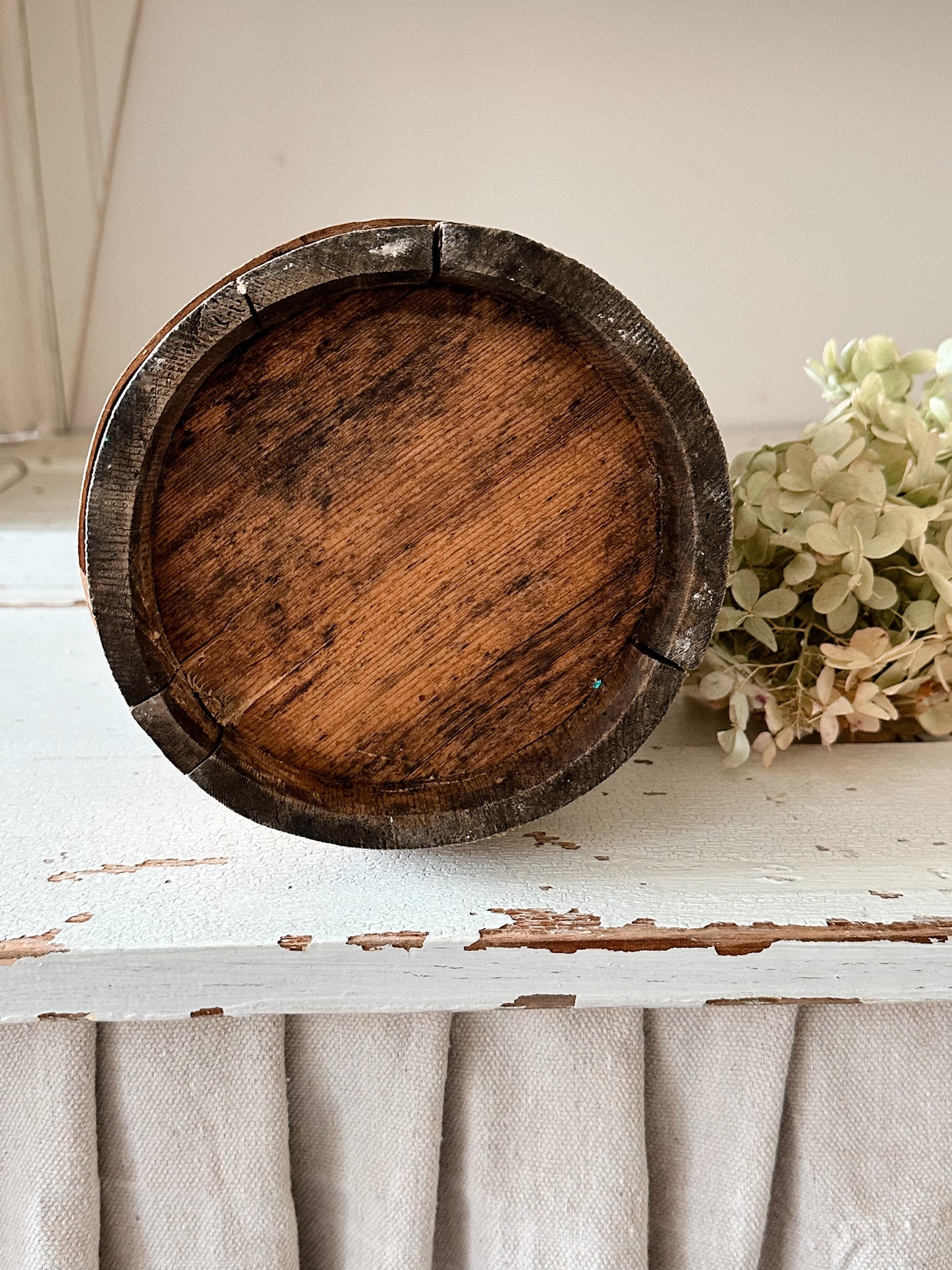 Gorgeous Antique Wood Tankard