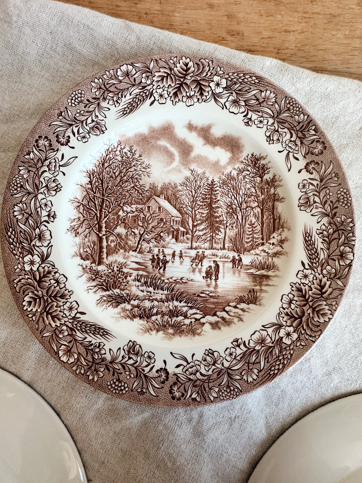 Collection of Three Vintage Churchill Dessert Plates