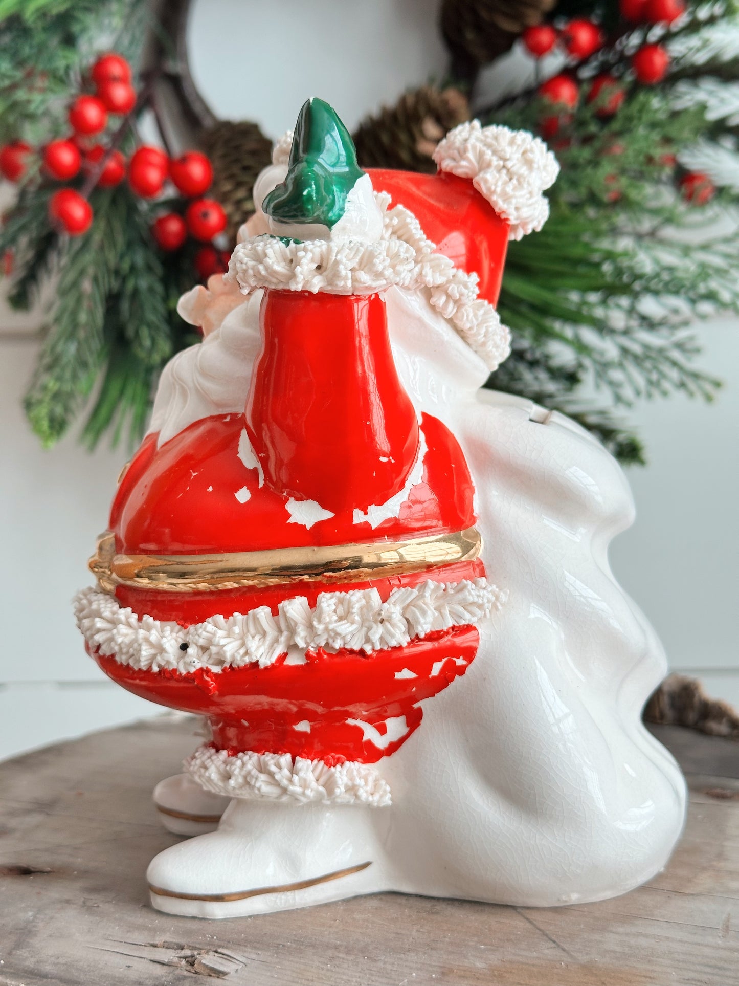 Vintage Spaghetti Santa Bank