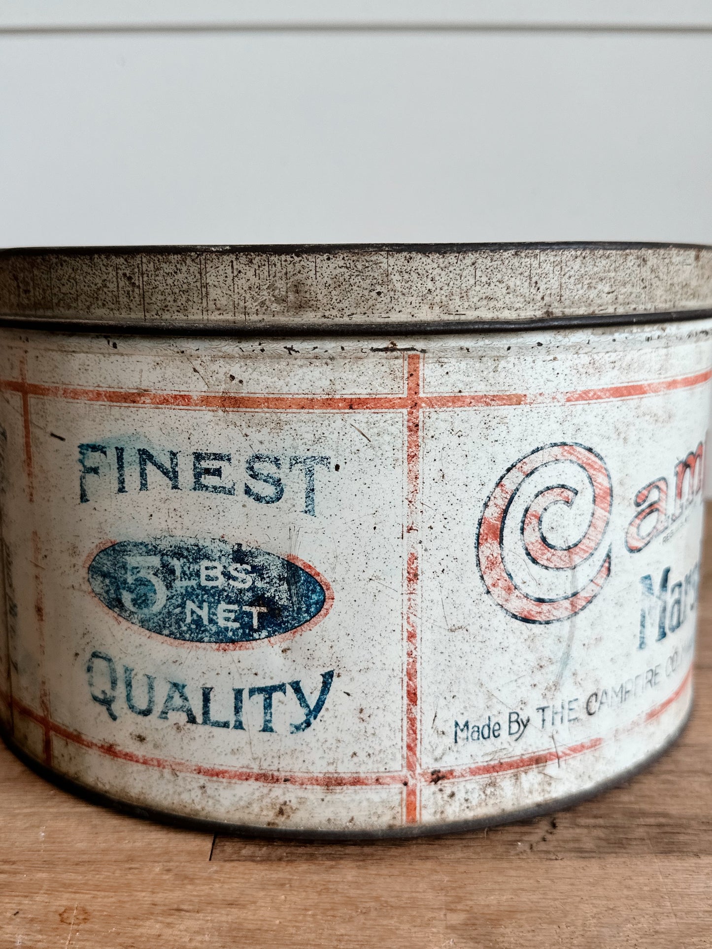 Vintage Campfire Marshmallow Tin