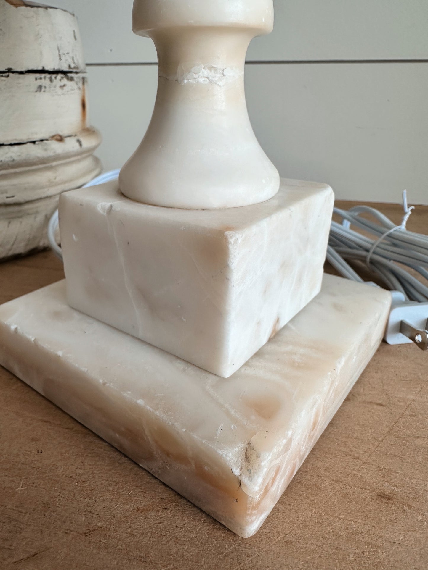 Vintage Alabaster Lamp