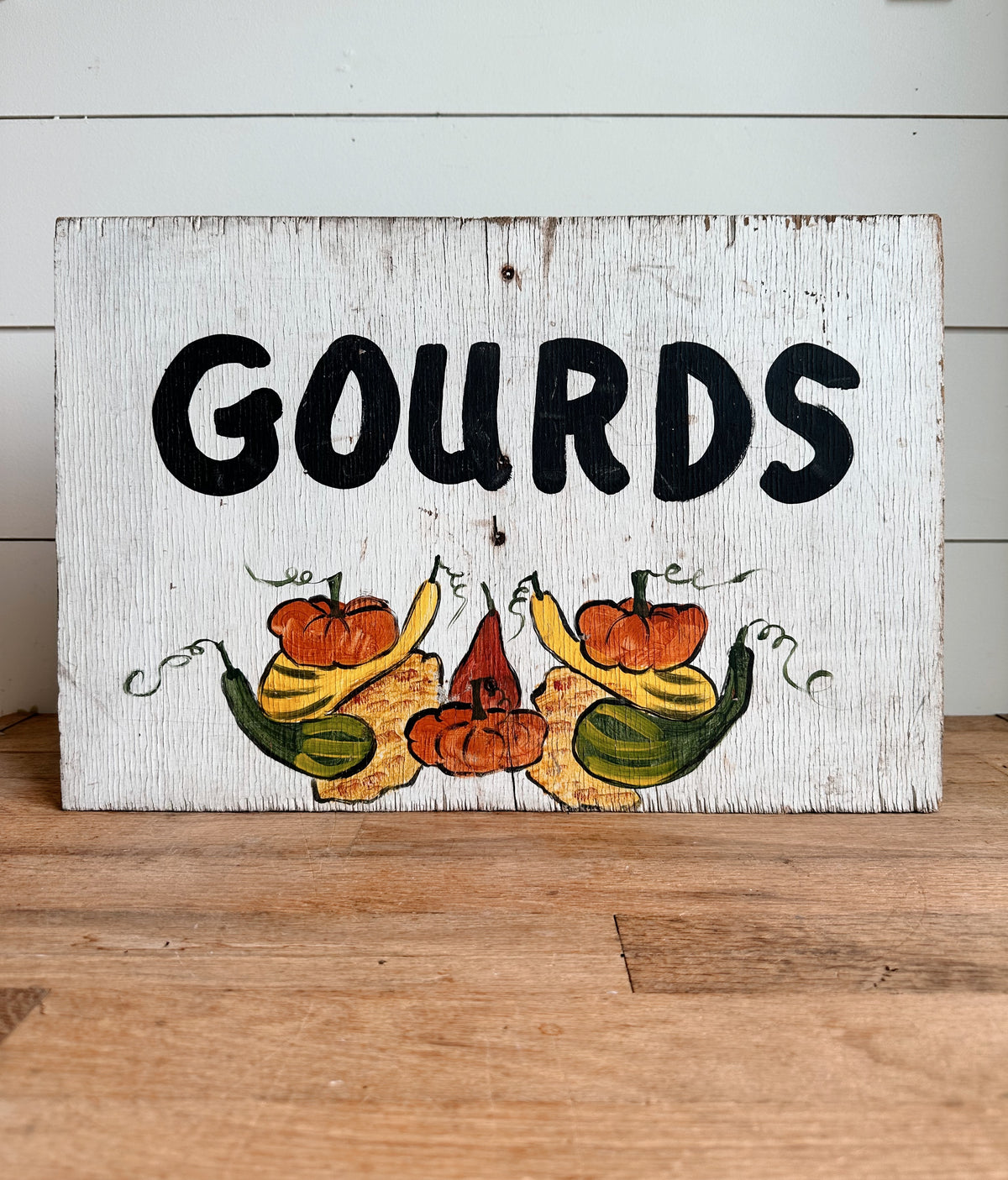 Authentic Hand Painted Roadside Market Sign (gourds)
