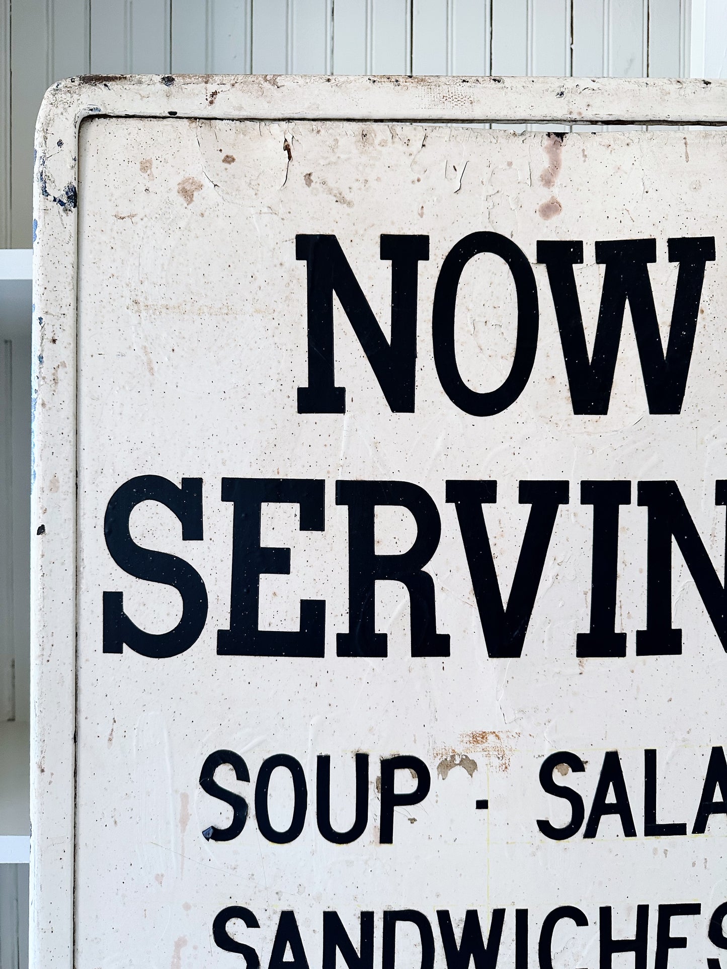 Amazing Two Sided Vintage Standing Restaurant Sign