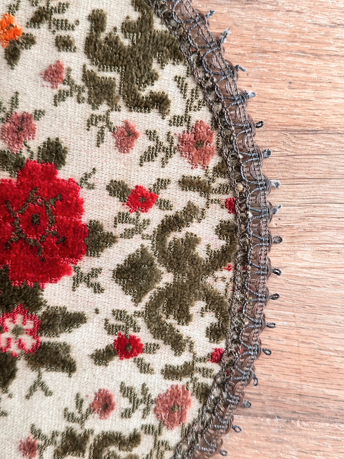 Vintage Belgium Tapestry Doily