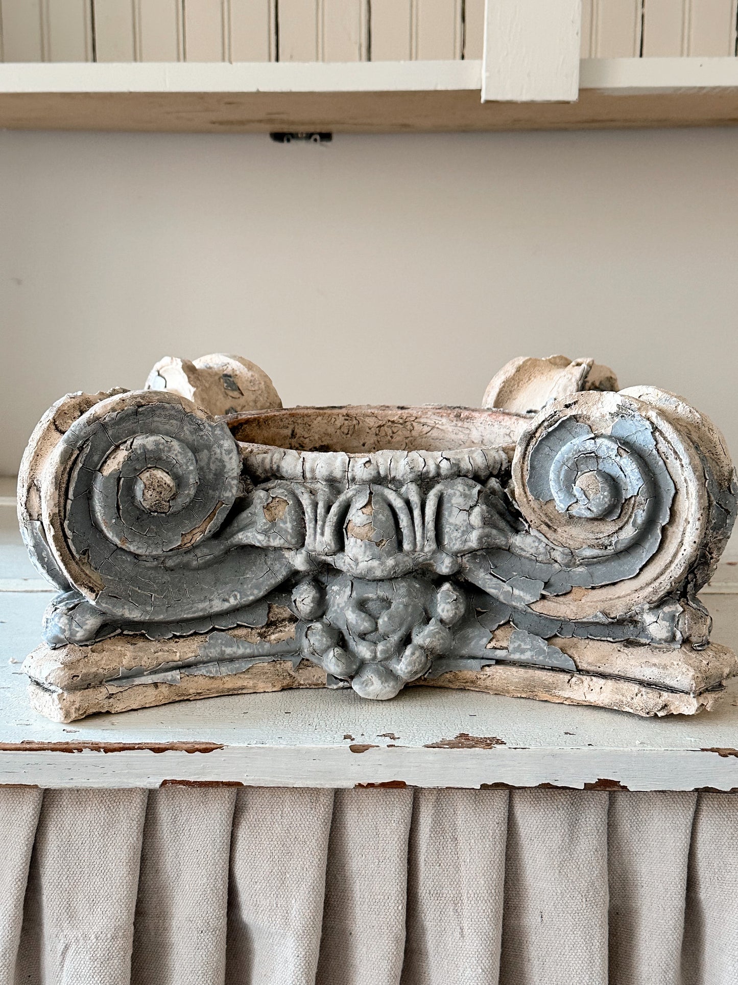 Beautiful Antique Plaster Capital