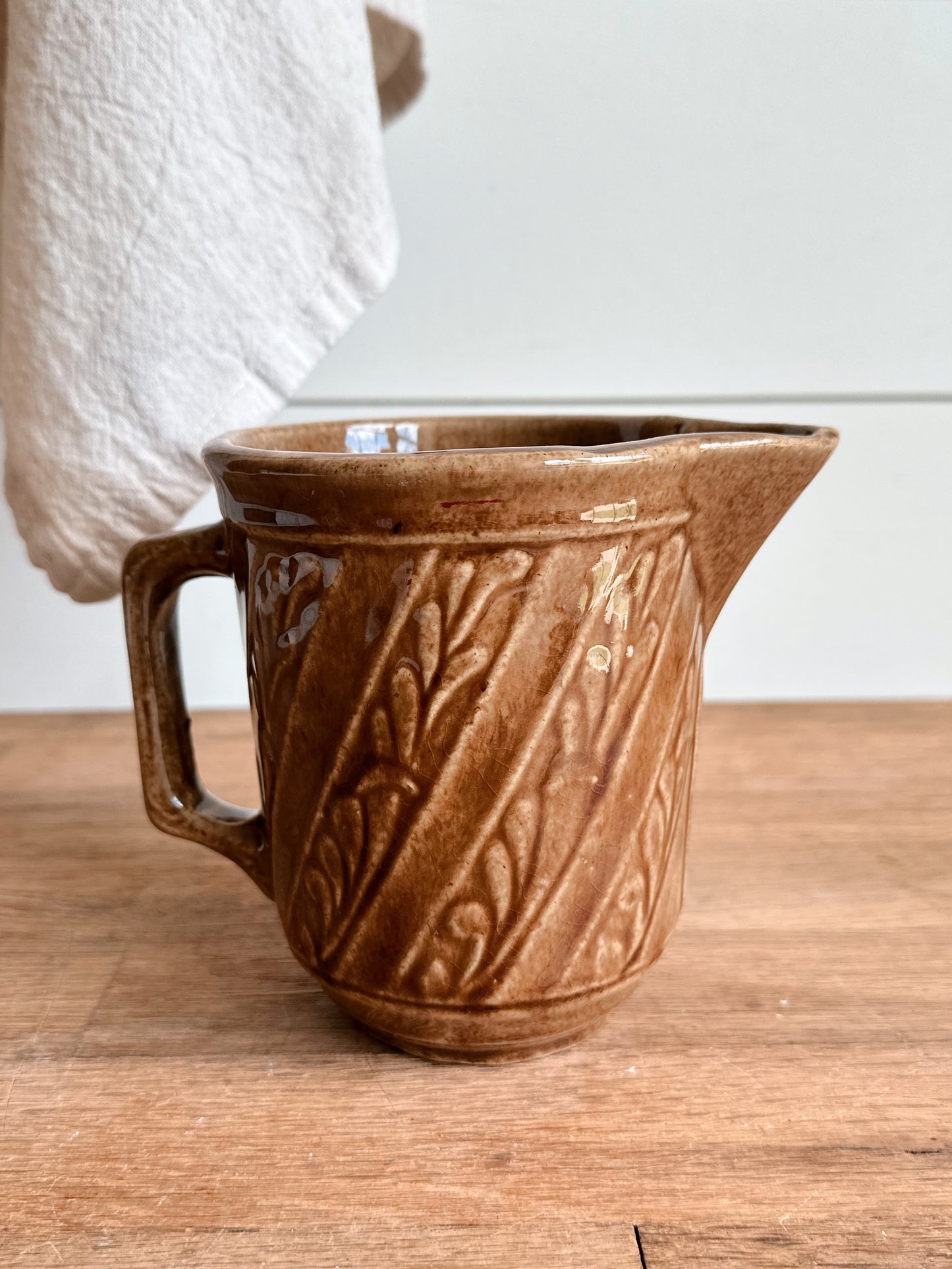 Vintage Stoneware Pitcher