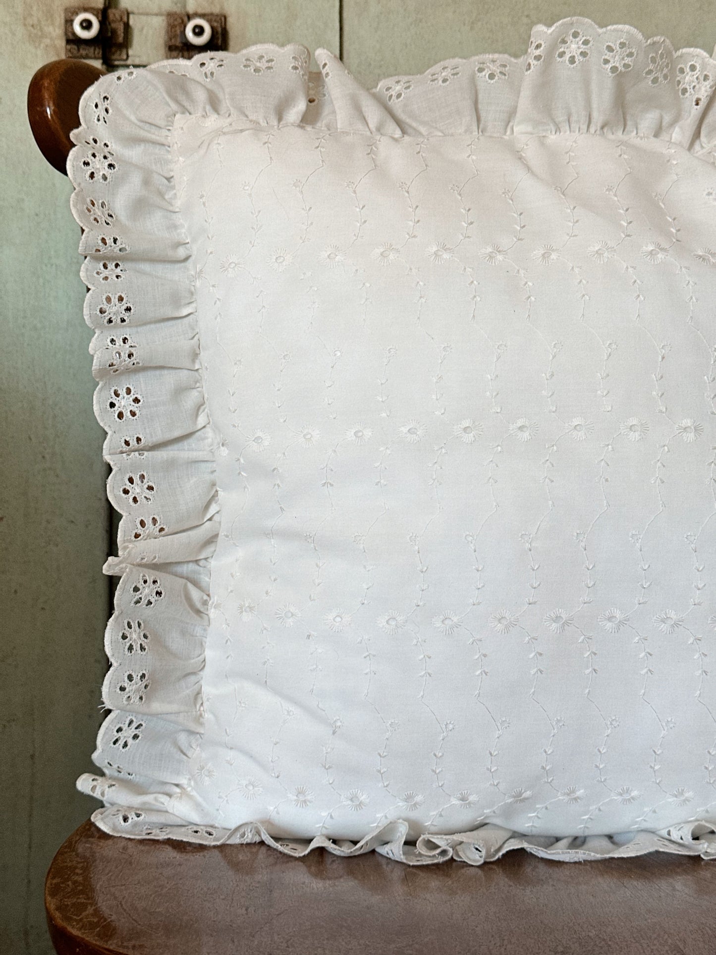 Vintage Eyelet Pillow