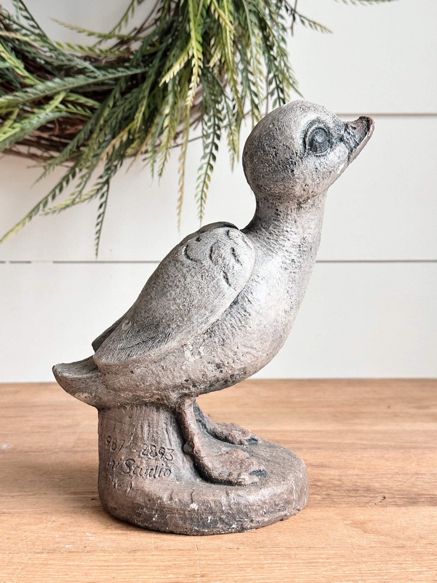 Vintage Concrete Duckling