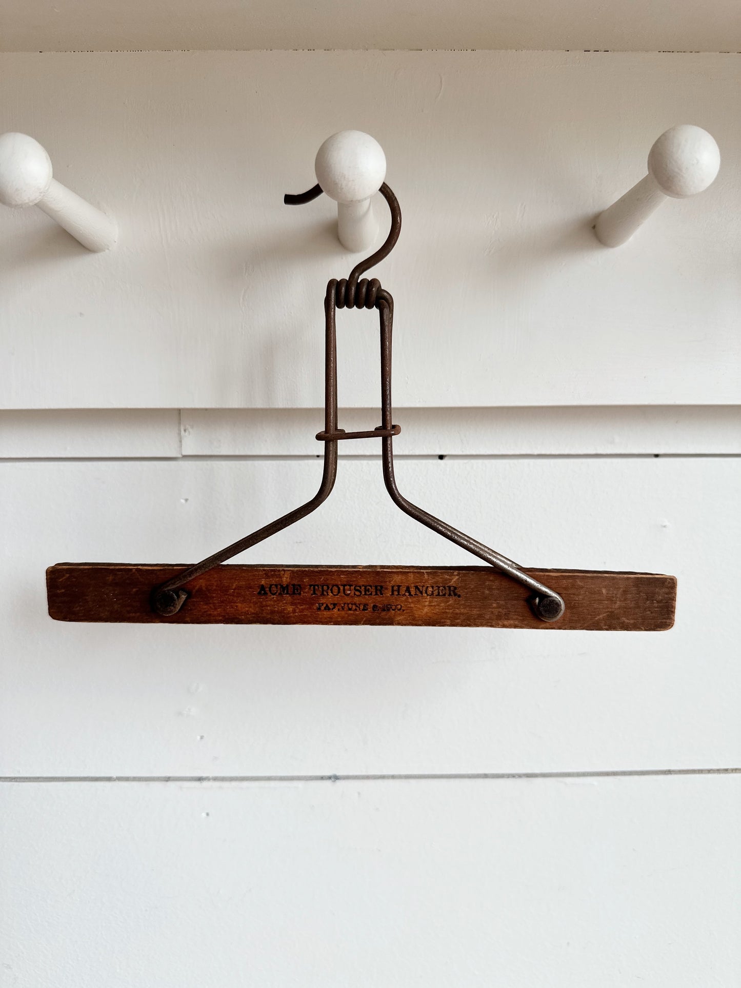 Antique ACME Wooden Trouser Hanger