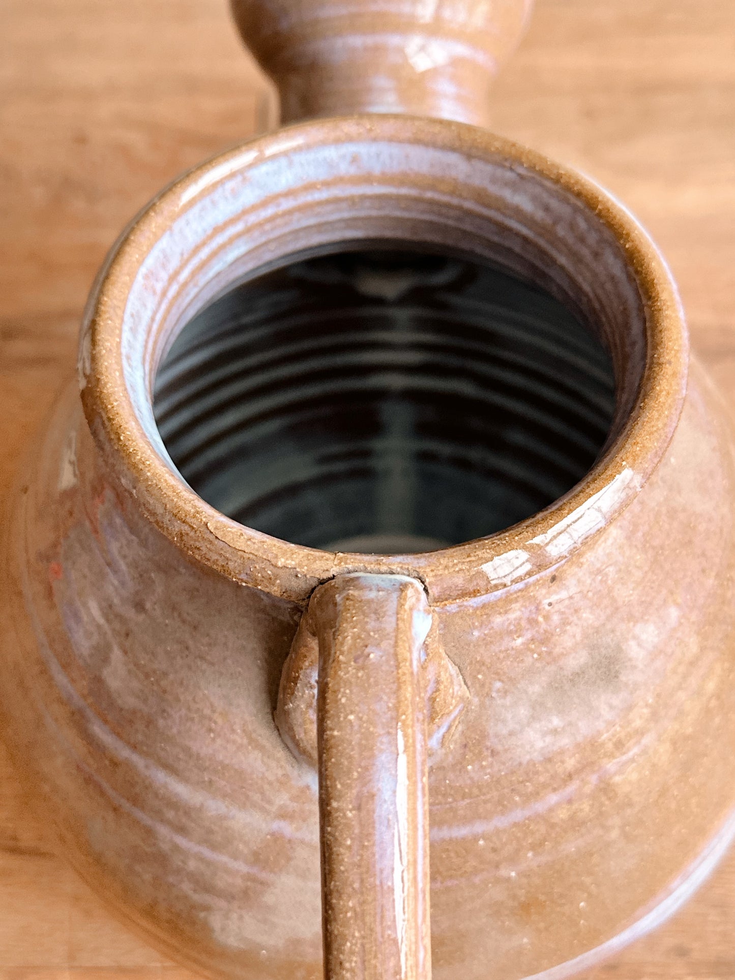 Found Hand Thrown Watering Jug