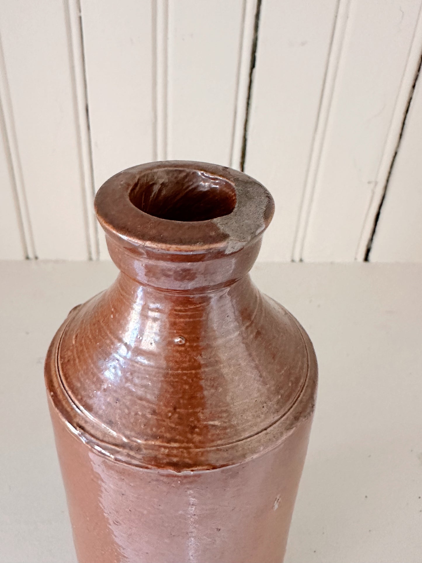 Vintage English Crock Bottle