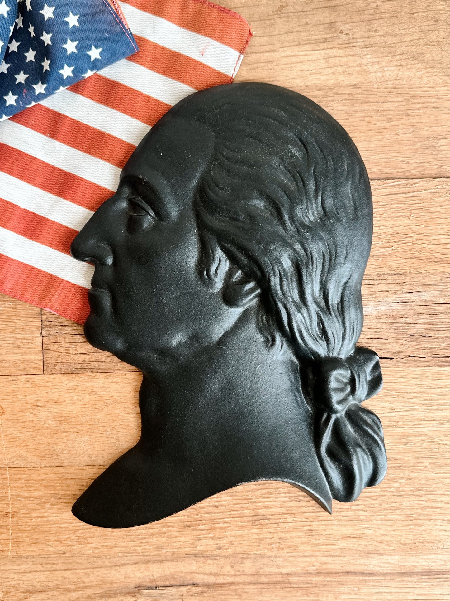 Vintage George Washington Iron Relief Profile
