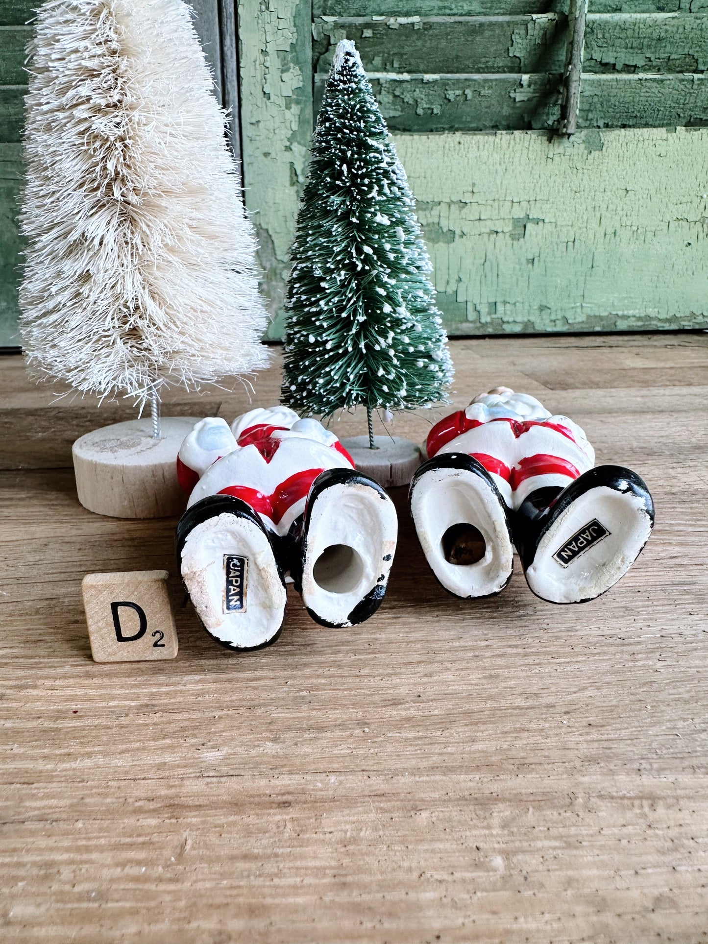 Vintage Santa Salt and Pepper Shakers