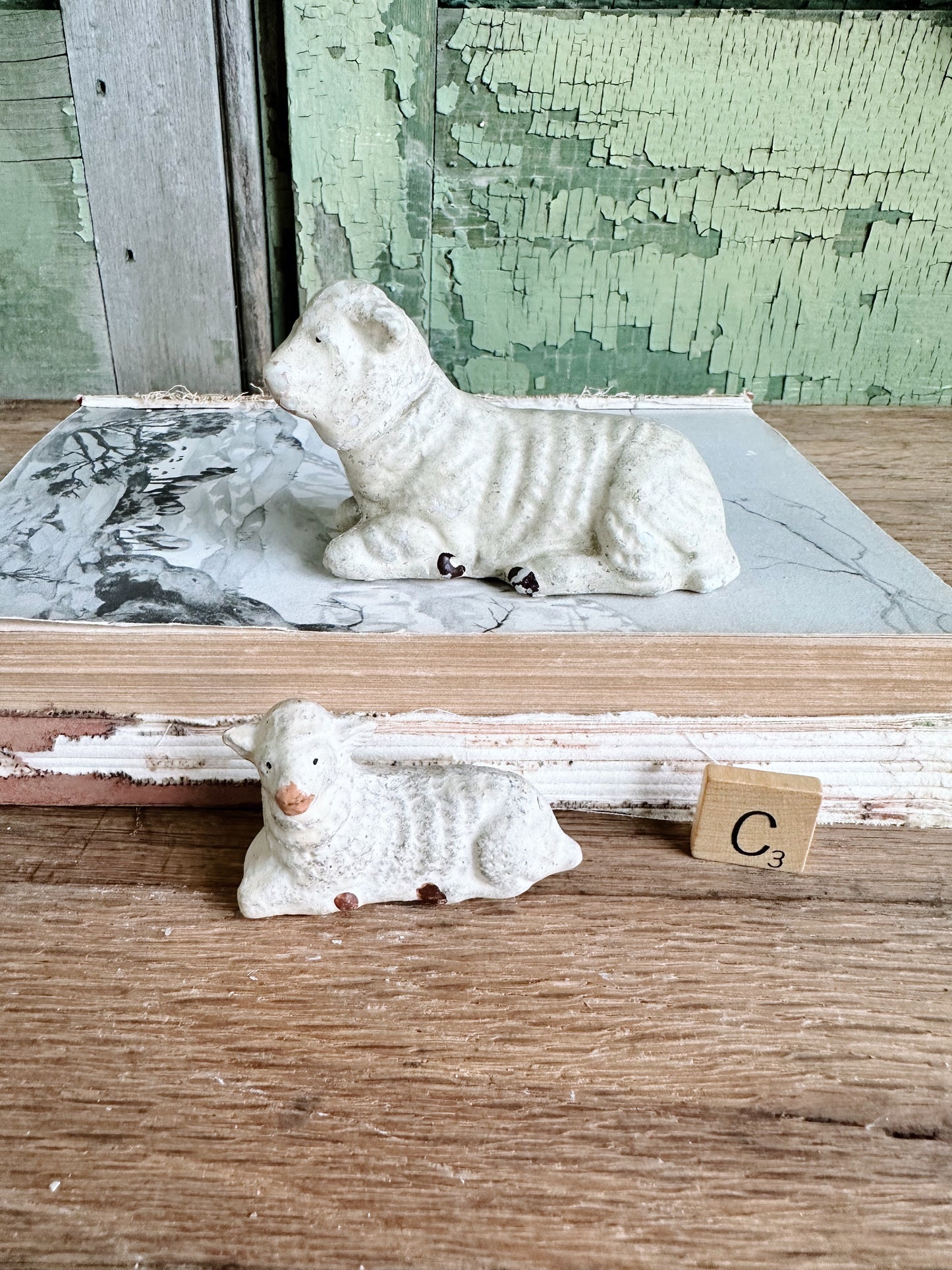 Collection of Two Vintage Sheep