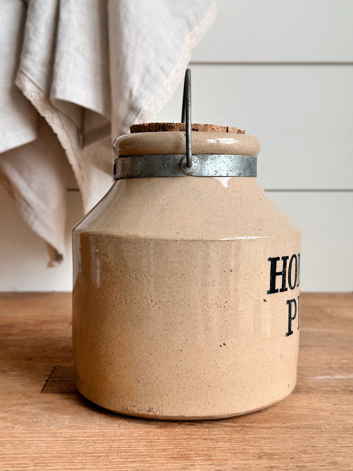 Vintage Stoneware Pickle Crock, Made in England