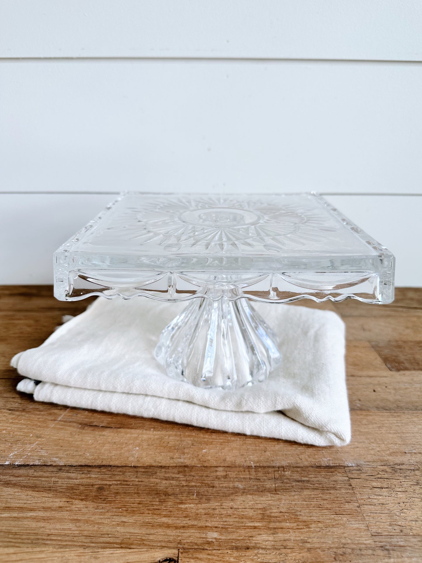 Vintage Glass Cake Stand