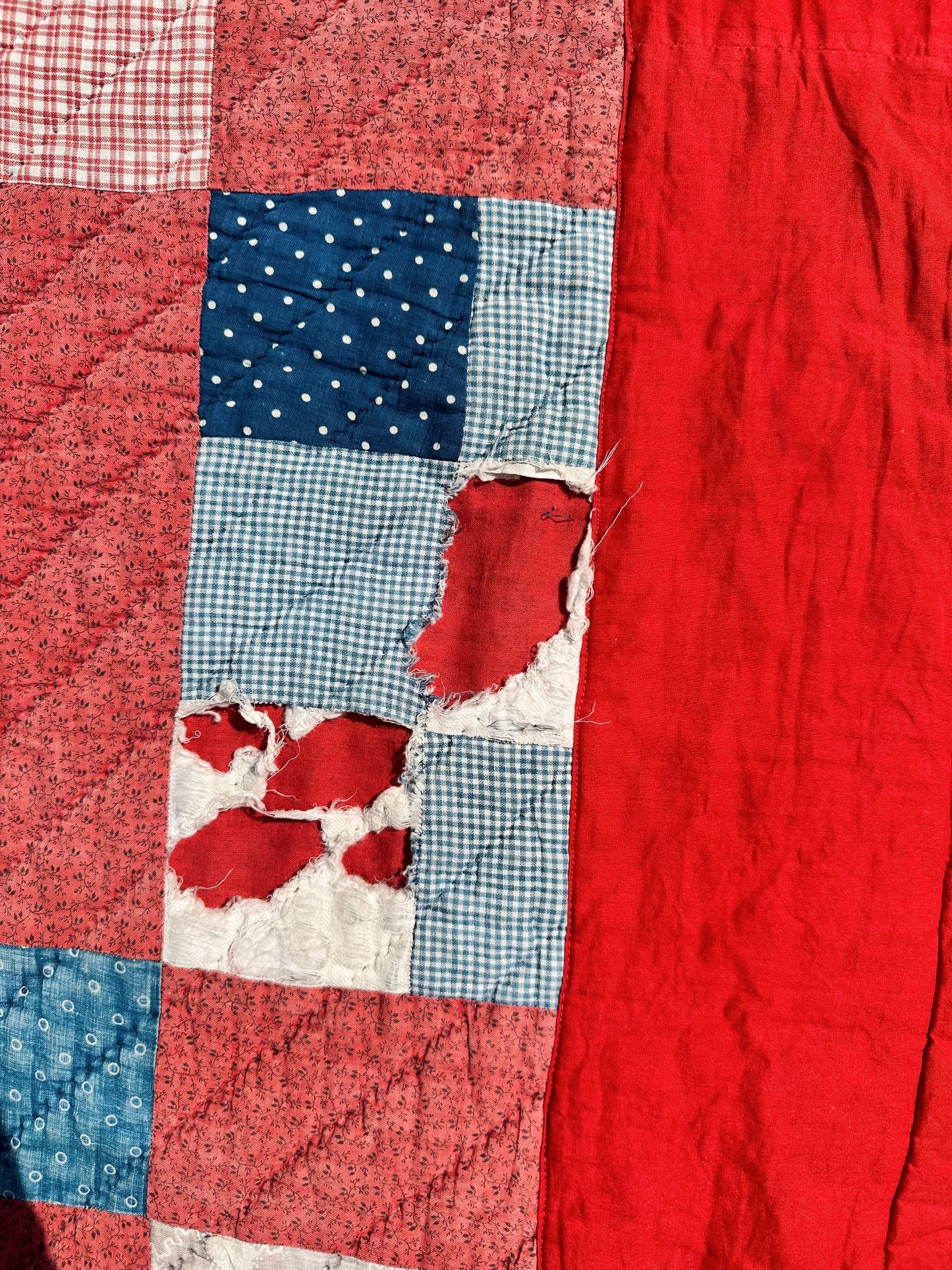 Antique Nine Patch Variation Quilt