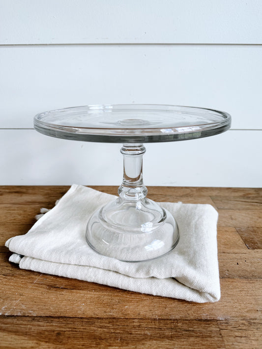 Antique 1920s Glass Cake Stand