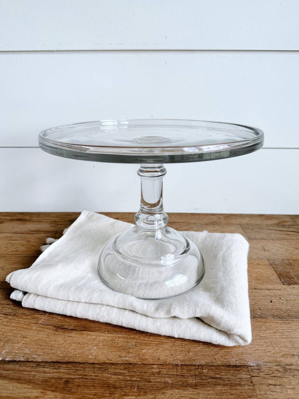 Antique 1920s Glass Cake Stand