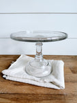 Antique 1920s Glass Cake Stand