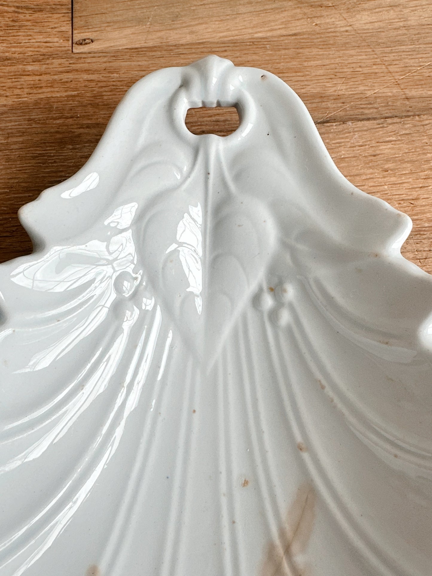 Antique John Maddock Ironstone Relish Dish