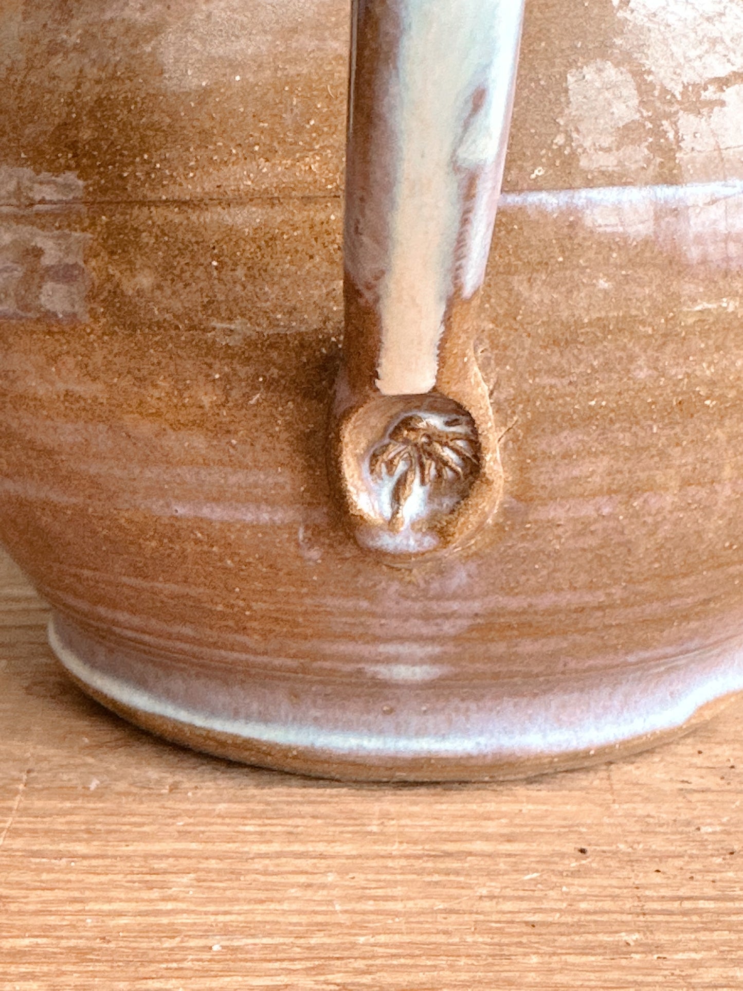 Found Hand Thrown Watering Jug