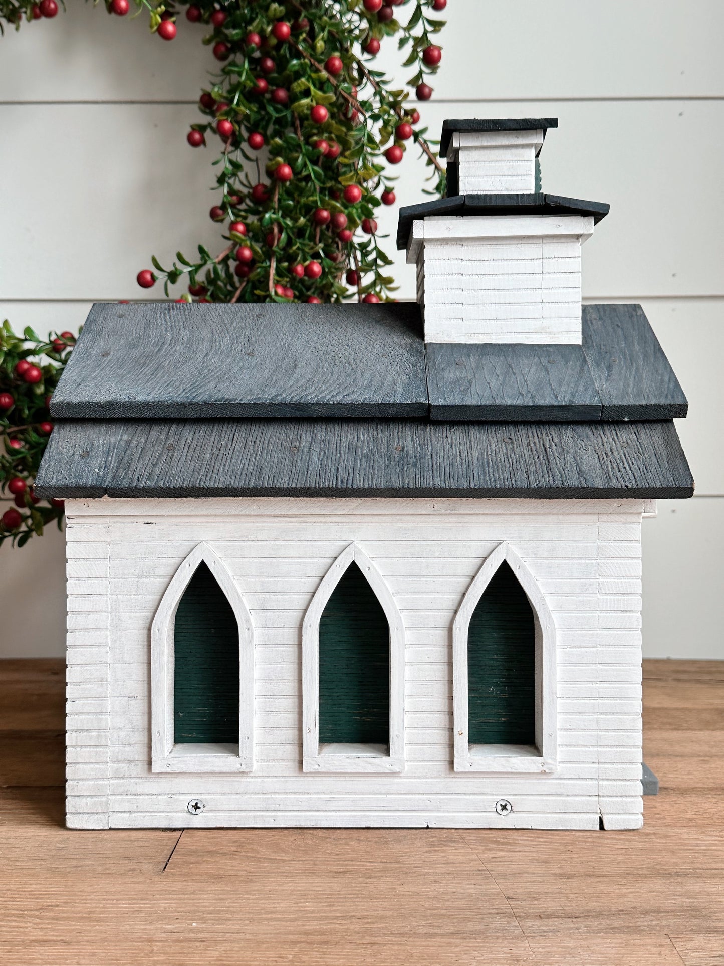 Handmade Church Birdhouse