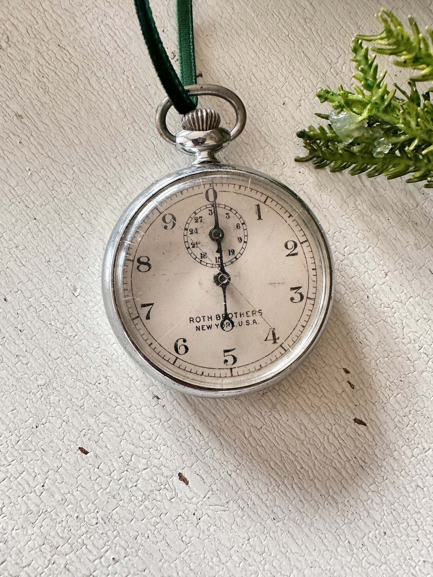 Vintage Pocket Watch Ornament