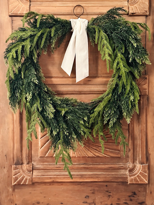Soft Touch Redwood & Cedar Wreath