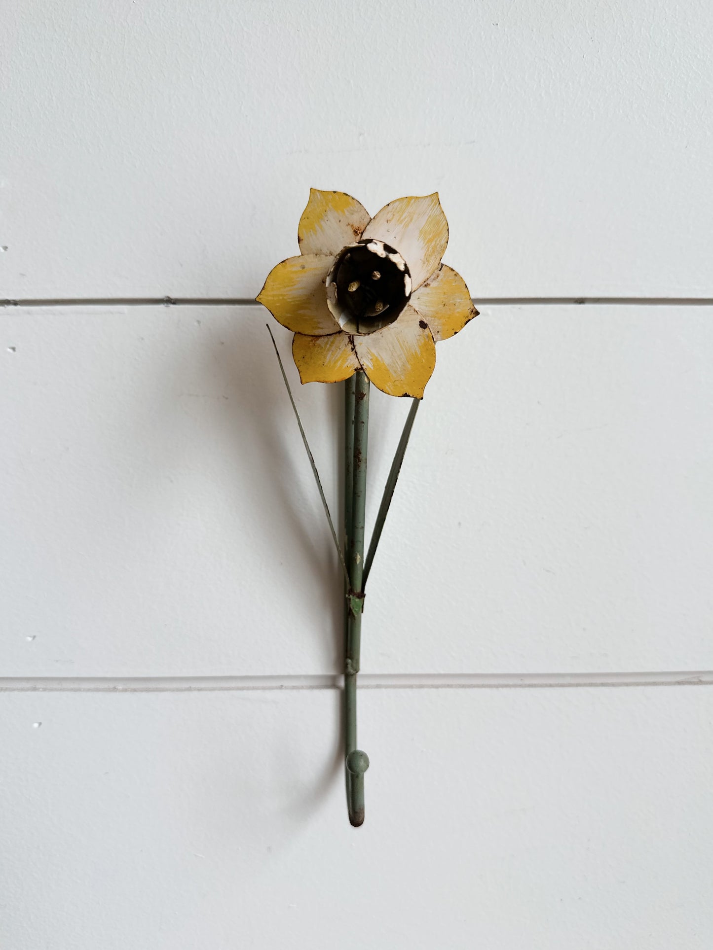 Found Chippy Daffodil Wall Hook