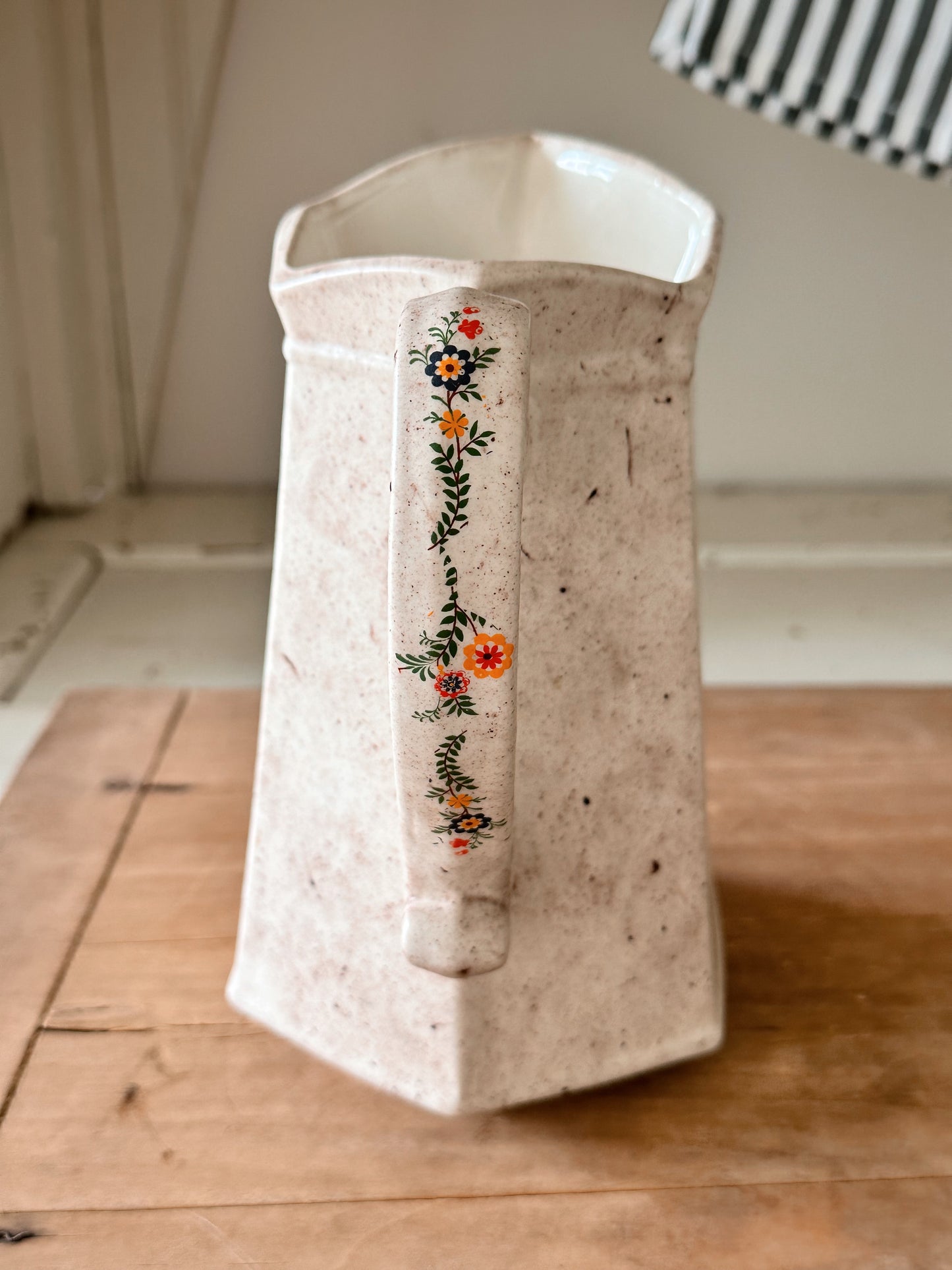 Vintage Floral Pitcher