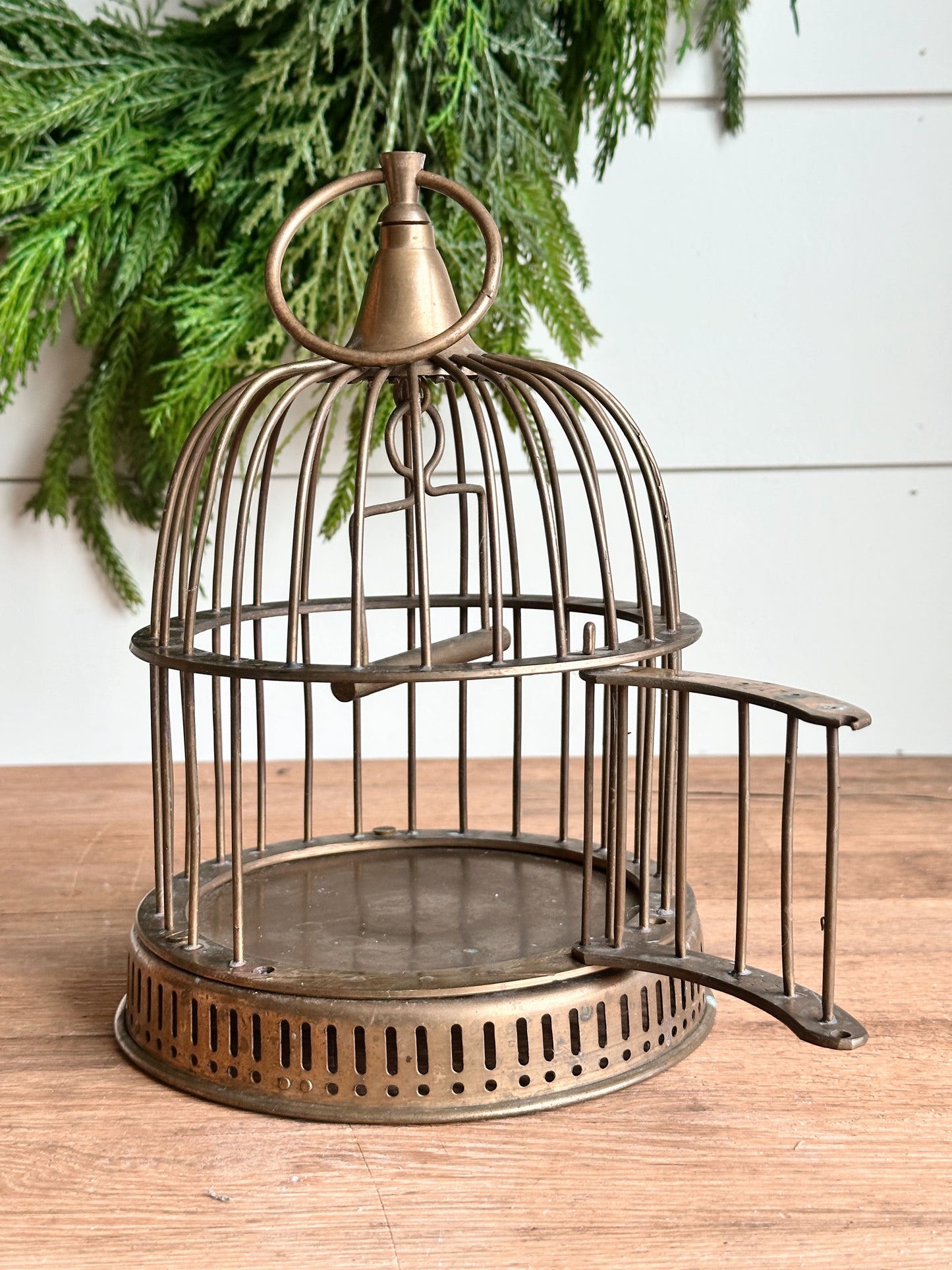 Vintage Brass Bird Cage