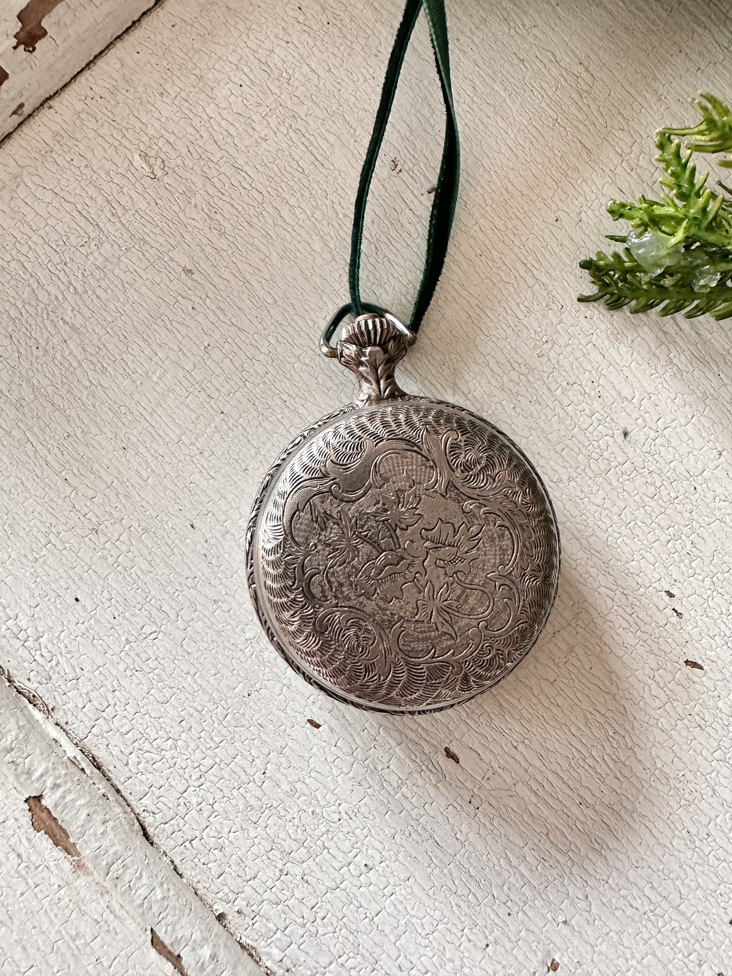 Vintage Pocket Watch Ornament