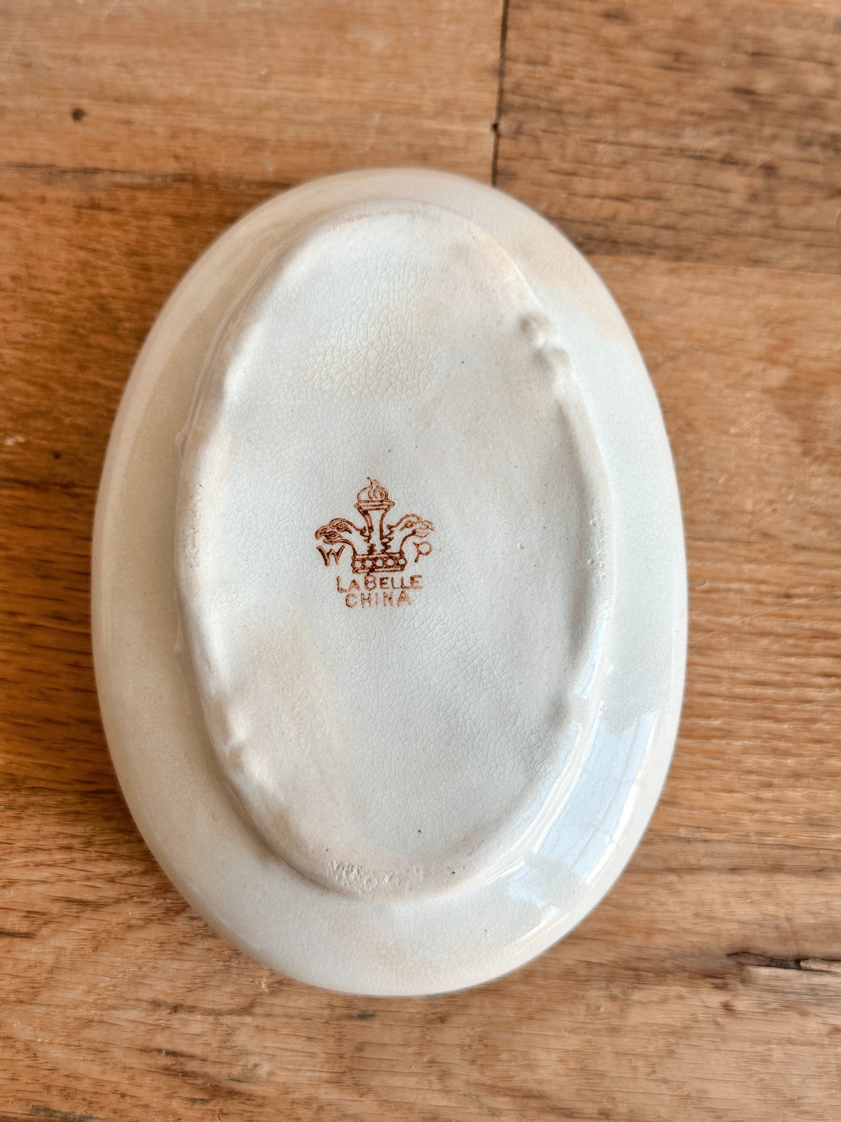 Antique Labelle Ironstone Three Piece Soap Box