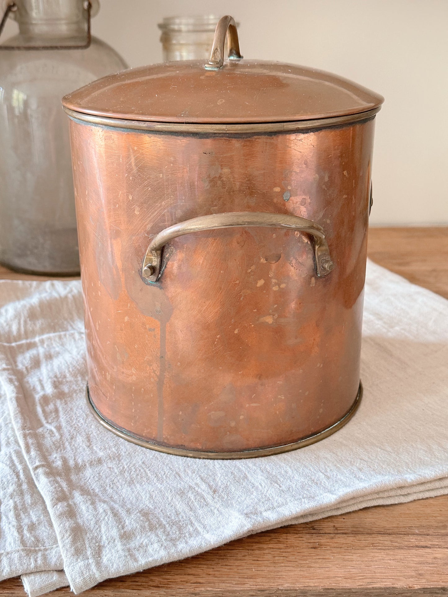 Vintage Copper Ice Bucket