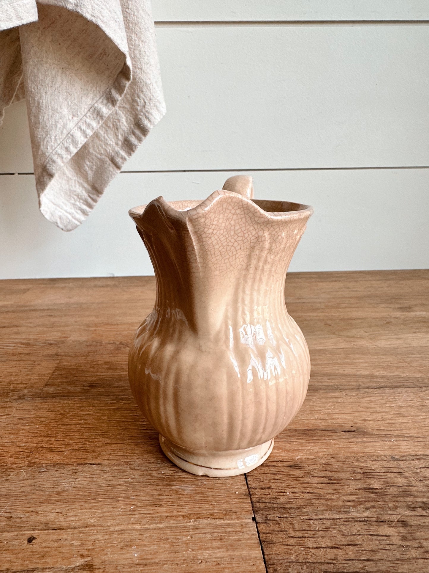 Beautifully Stained Ironstone Creamer, Japan