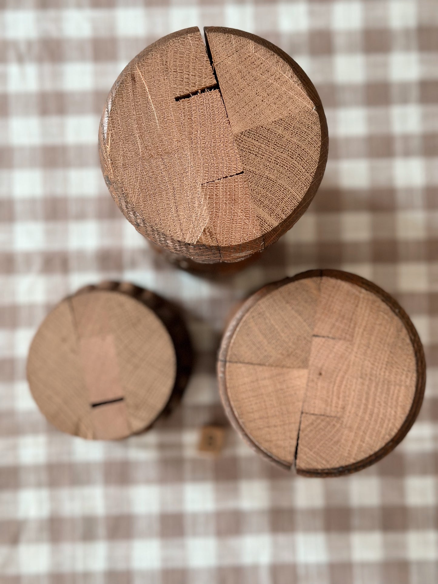 Chunky Wood Candle Holders